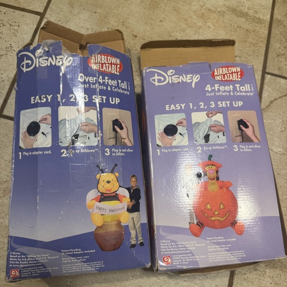 Rare set Of Halloween Winnie The Pooh And Tiger Inflatables - Picture 3 of 4